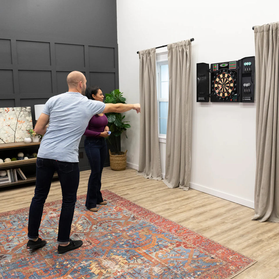 Arachnid Titanium 5400 Electronic Dart Board with Cabinet