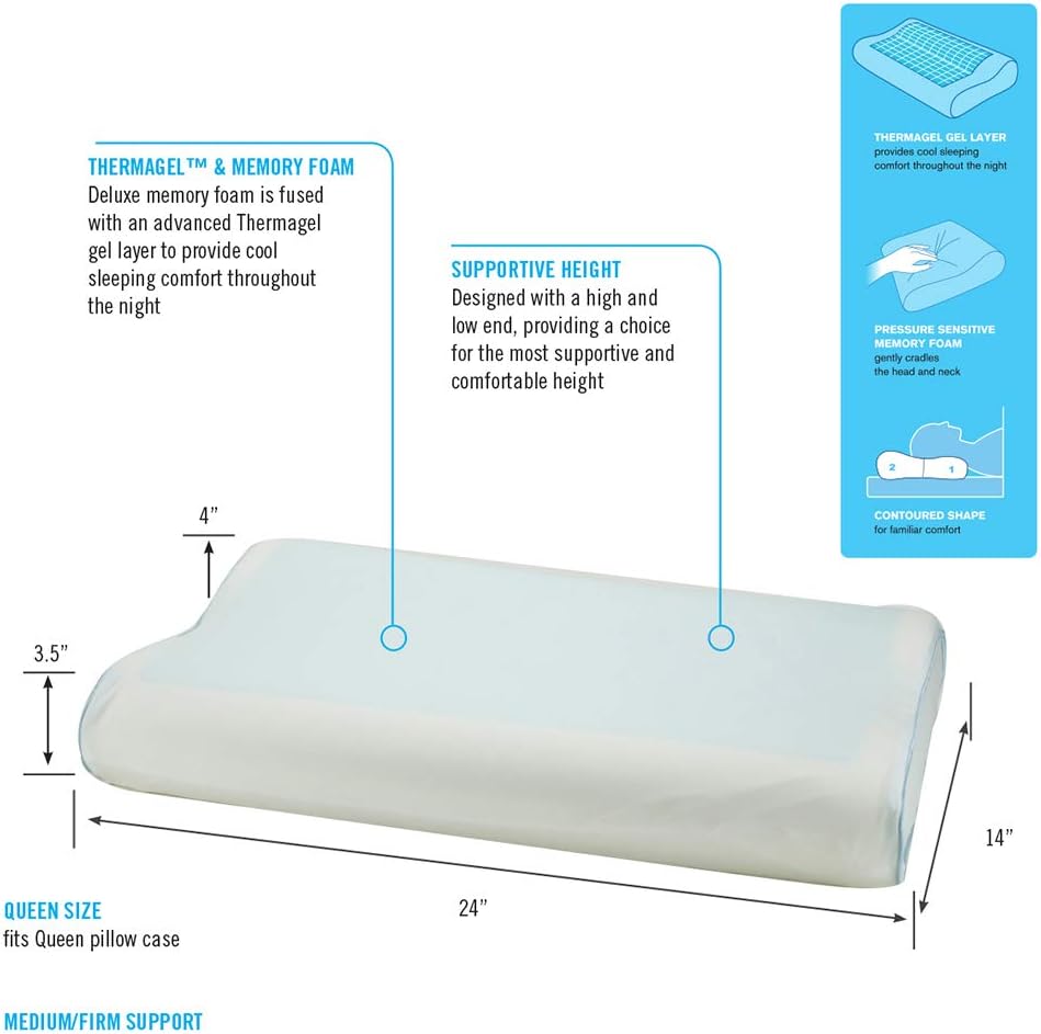 ObusForme Contour Thermagel Memory Foam Pillow