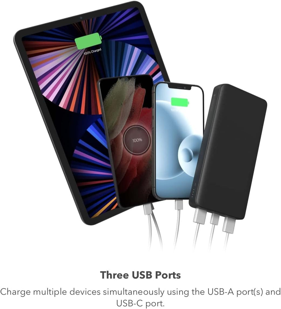 Mophie 20,000 mAh black power boost XL portable power bank