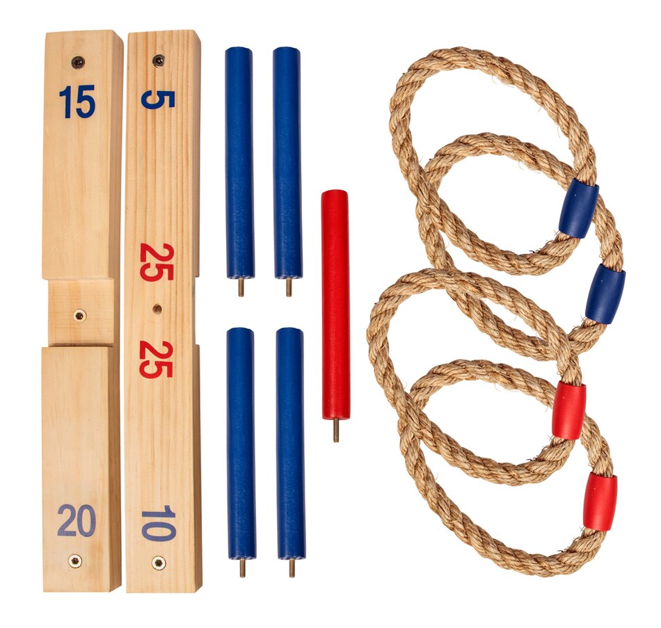 Wooden Ring Toss Outdoor Backyard Game Set