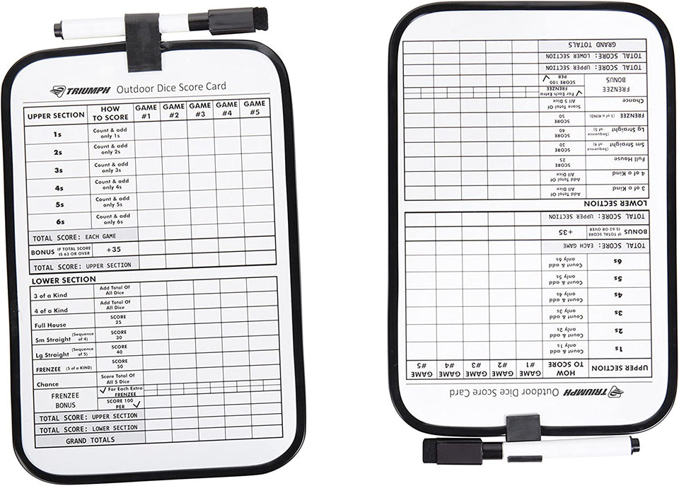 Big Roller 3.5" Wooden Lawn Dice with Scoreboard and Carry-On Bag