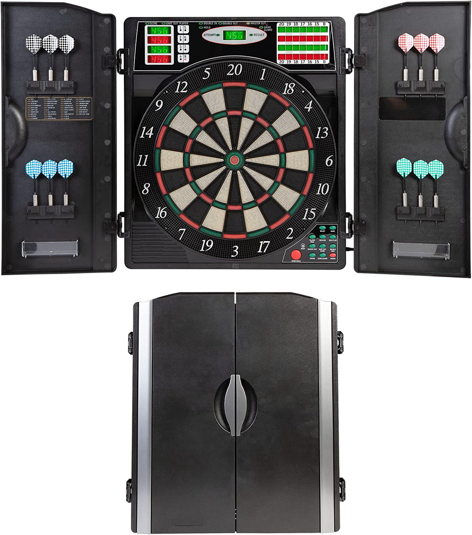 Arachnid Titanium 5400 Electronic Dart Board with Cabinet