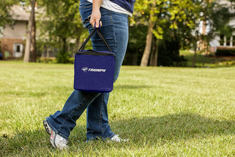 100mm Outdoor Resin Bocce Red / Blue 2 Teams Set of 8 Balls
