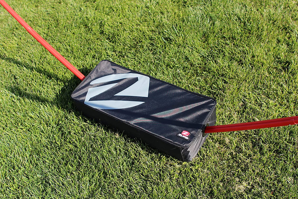 4 Player Outdoor Backyard Portable Badminton Set with Case Black / Red