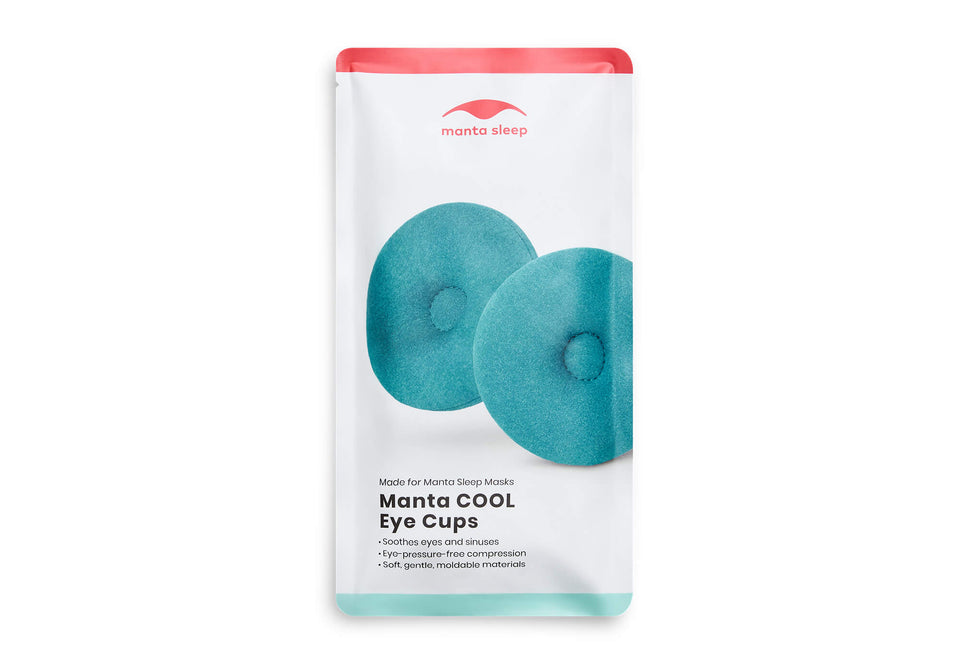 Manta Sleep Original Mask and COOL Eye Cups Bundle