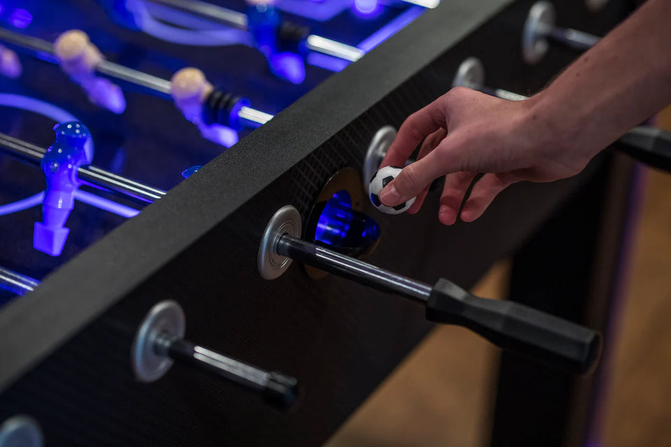 LED Light Up Foosball Soccer Arcade Table Black